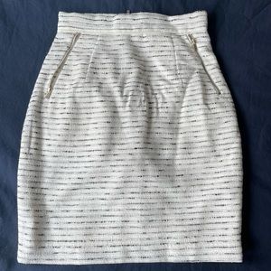 H&M white & black skirt